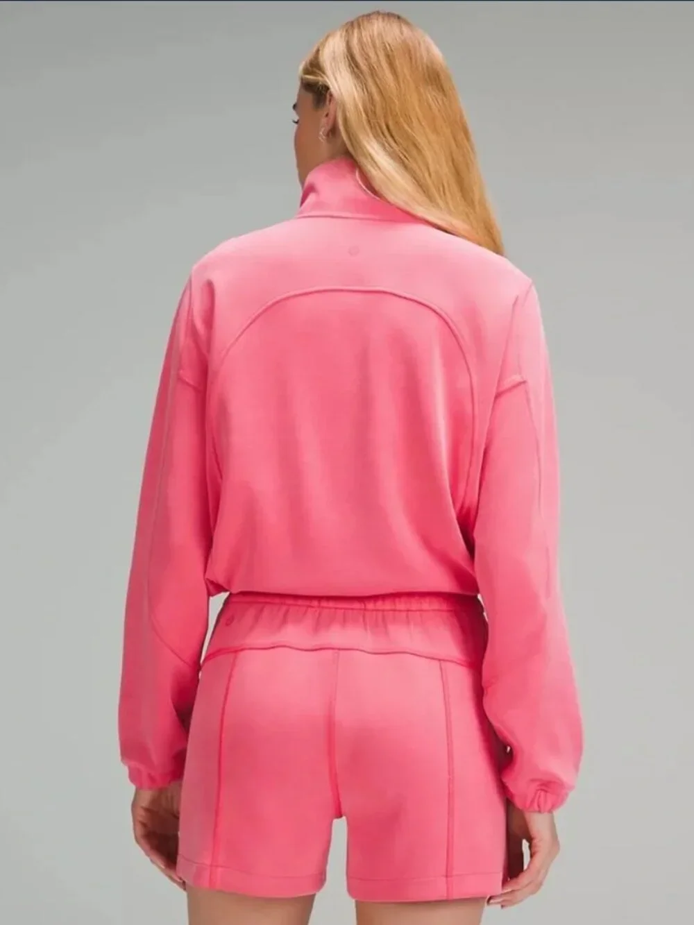 Lululemon Brushed Softstreme Half Zip in Glaze Pink | Size 6